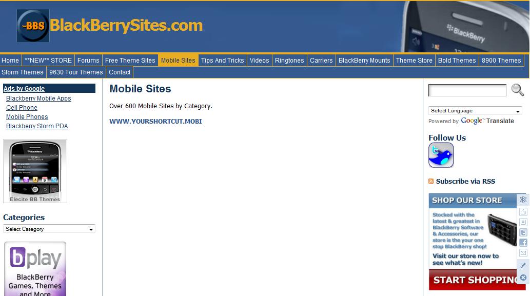 blackberry sites